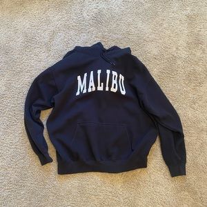 Brandy Melville John Galt Black Malibu Sweatshirt Hoodie